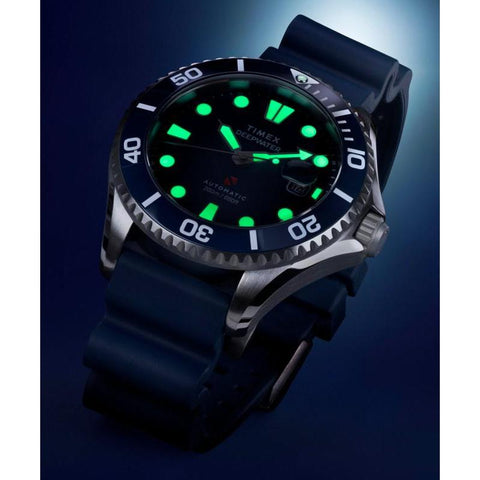 The Watch Boutique Deepwater Meridian 200 Automatic HNBR Rubber Strap Dive Watch