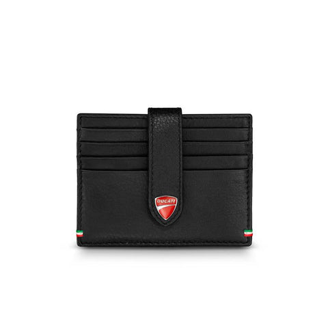 The Watch Boutique Ducati Black Leather Card Case