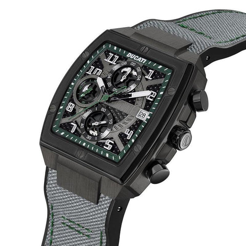 The Watch Boutique Ducati Black/Green Dial Chronograph Men's Watch