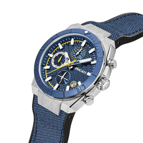 The Watch Boutique Ducati Blue Dial Chronograph Men's Watch