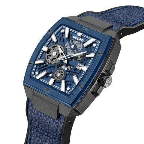 The Watch Boutique Ducati Blue Dial Multifunction Men's Watch