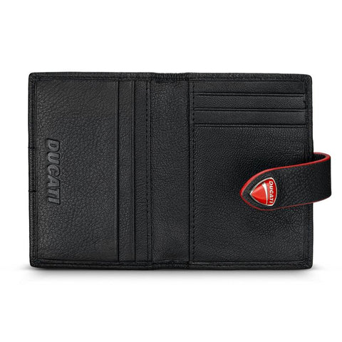 The Watch Boutique Ducati Cerrada Black Leather Card Case