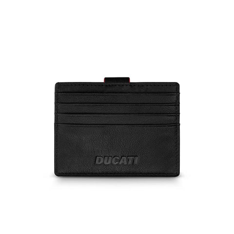 The Watch Boutique Ducati Cerrada Black Leather Card Case