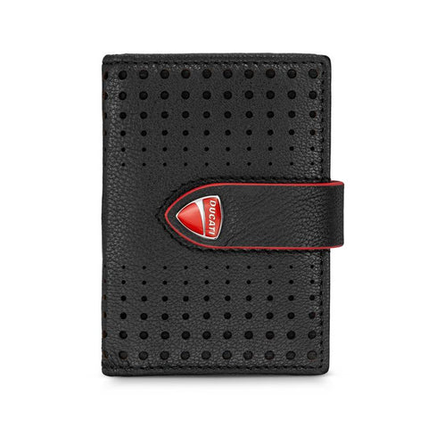 The Watch Boutique Ducati Cerrada Black Leather Card Case