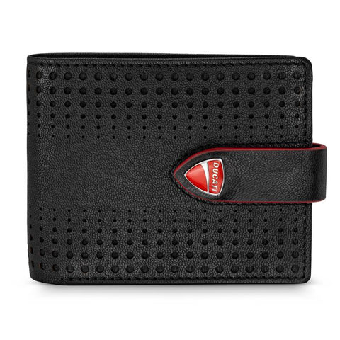 The Watch Boutique Ducati Cerrada Black Leather Wallet