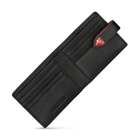 The Watch Boutique Ducati Cerrada Black Leather Wallet