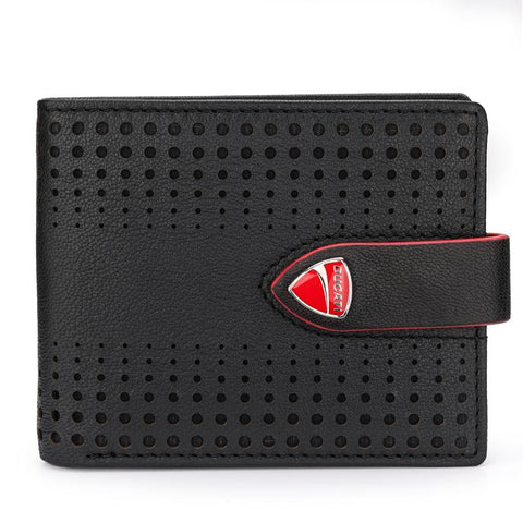 The Watch Boutique Ducati Cerrada Black Leather Wallet