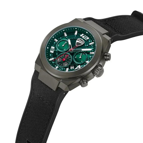 The Watch Boutique Ducati Corse DTWGC0002001 Quartz Chronograph Watch Green Dial 41 mm