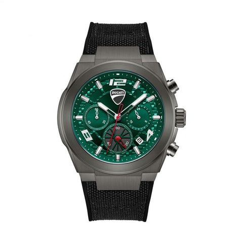 The Watch Boutique Ducati Corse DTWGC0002001 Quartz Chronograph Watch Green Dial 41 mm