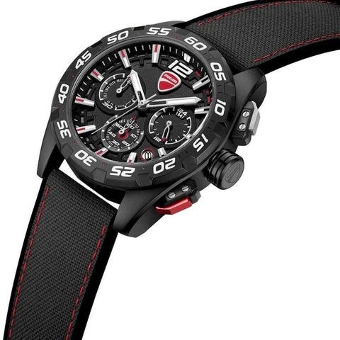 The Watch Boutique Ducati Corse Quartz Chronograph Black Dial Watch