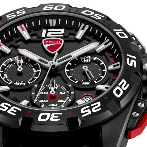 The Watch Boutique Ducati Corse Quartz Chronograph Black Dial Watch