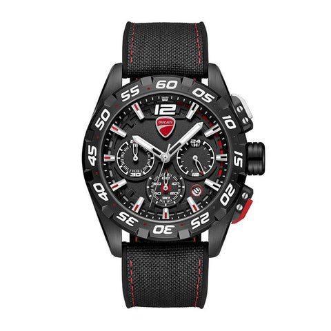 The Watch Boutique Ducati Corse Quartz Chronograph Black Dial Watch