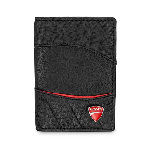 The Watch Boutique Ducati Enzo Black Leather Card Case