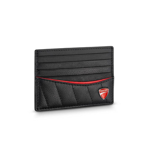 The Watch Boutique Ducati Enzo Black Leather Card Case