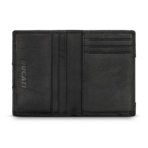 The Watch Boutique Ducati Enzo Black Leather Card Case