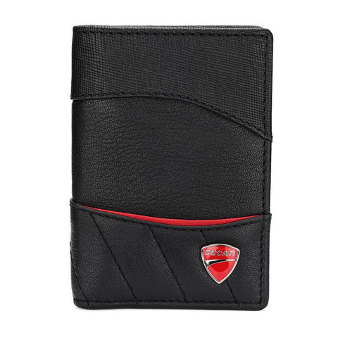 The Watch Boutique Ducati Enzo Black Leather Card Case