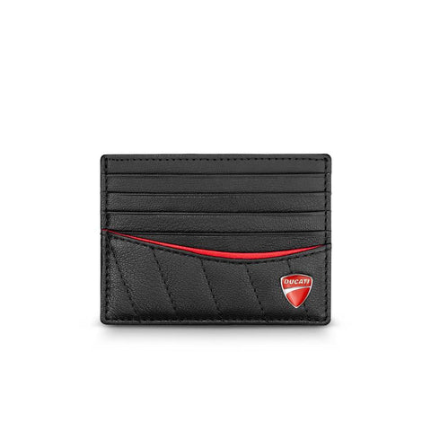 The Watch Boutique Ducati Enzo Black Leather Card Case