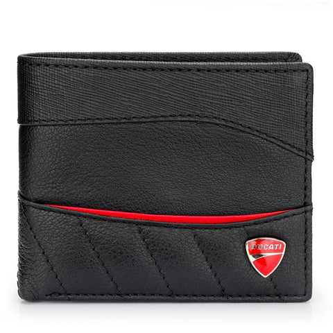 The Watch Boutique Ducati Enzo Black Leather Wallet