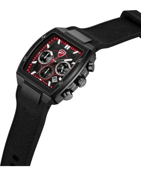 The Watch Boutique Ducati Force Quartz Chronograph Black And Red Dial Watch