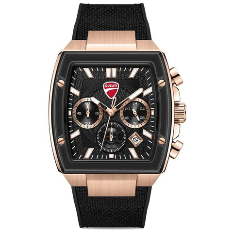 The Watch Boutique Ducati Force Quartz Chronograph Black Dial Watch