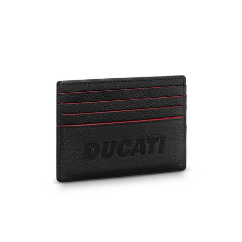 The Watch Boutique Ducati Formal Black Leather Card Case