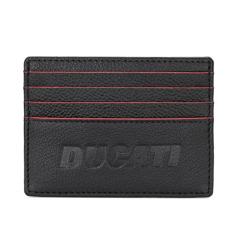 The Watch Boutique Ducati Formal Black Leather Card Case