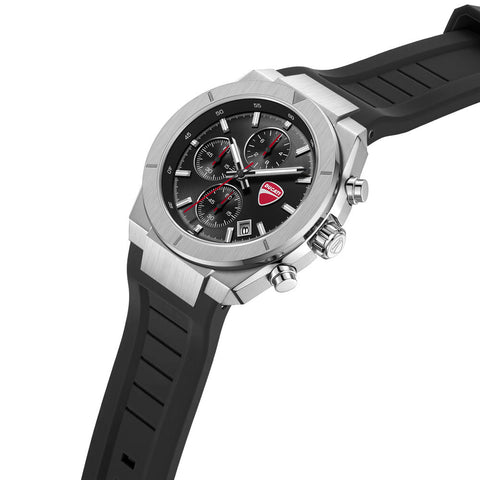 The Watch Boutique Ducati Frontier Quartz Chronograph Black Dial Watch