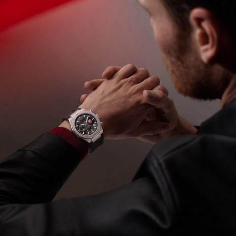 The Watch Boutique Ducati Frontier Quartz Chronograph Black Dial Watch