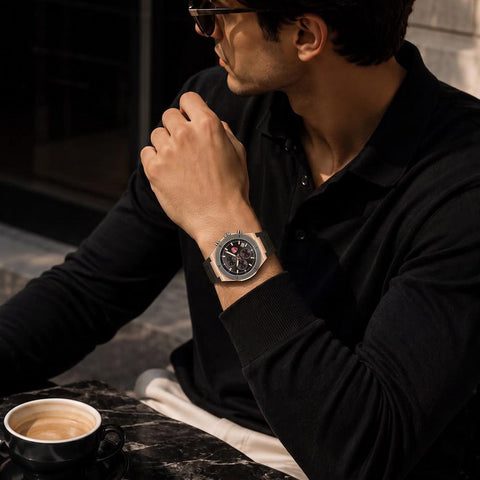 The Watch Boutique Ducati Frontier Quartz Chronograph Black Dial Watch