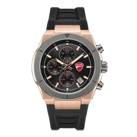 The Watch Boutique Ducati Frontier Quartz Chronograph Black Dial Watch