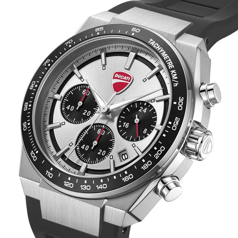 The Watch Boutique Ducati Nitro Quartz Chronograph Silver Dial Watch