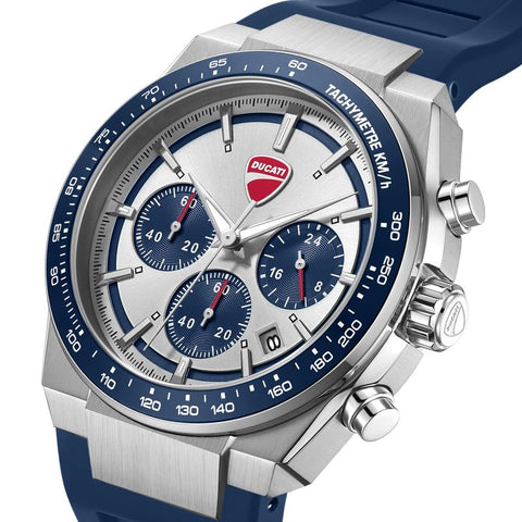 The Watch Boutique Ducati Nitro Quartz Chronograph Silver Dial Watch