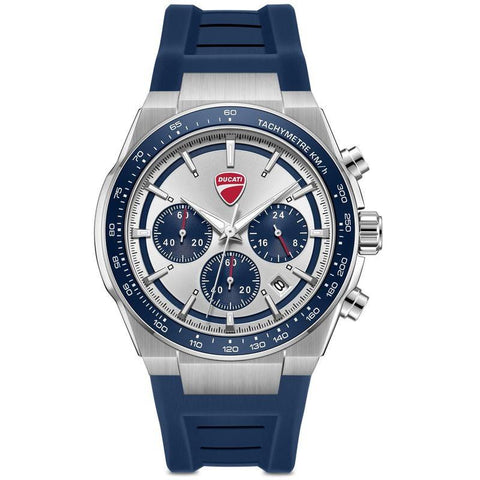 The Watch Boutique Ducati Nitro Quartz Chronograph Silver Dial Watch