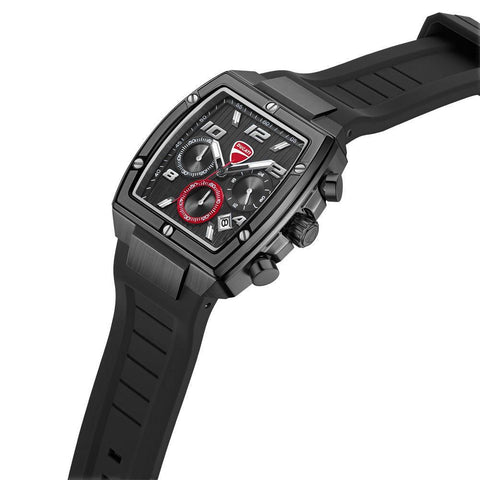The Watch Boutique Ducati Pioneer Quartz Chronograph Black Dial Watch