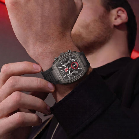 The Watch Boutique Ducati Pioneer Quartz Chronograph Black Dial Watch