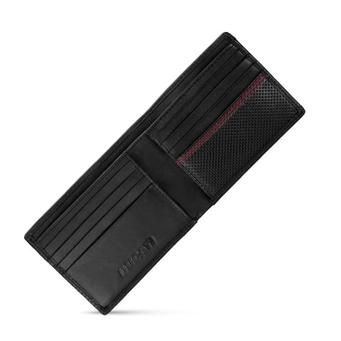 The Watch Boutique Ducati Solito Black Leather Wallet