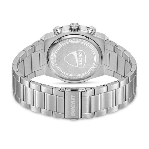 The Watch Boutique Ducati Steel Black Dial Chronograph Men's Watch