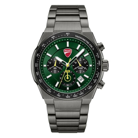 The Watch Boutique Ducati Supermotos Quartz Chronograph Watch Green Dial