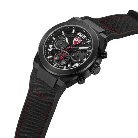 The Watch Boutique Ducati Touring Quartz Chronograph Black Dial Watch