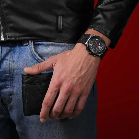 The Watch Boutique Ducati Touring Quartz Chronograph Black Dial Watch