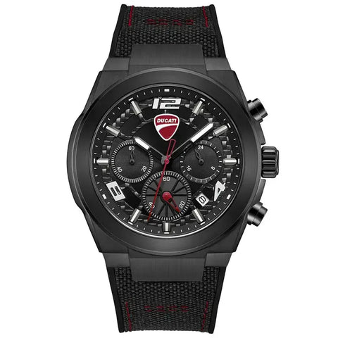 The Watch Boutique Ducati Touring Quartz Chronograph Black Dial Watch