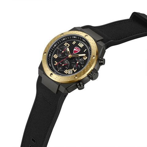 The Watch Boutique Ducati Trailmaster Quartz Chronograph Black Dial Watch