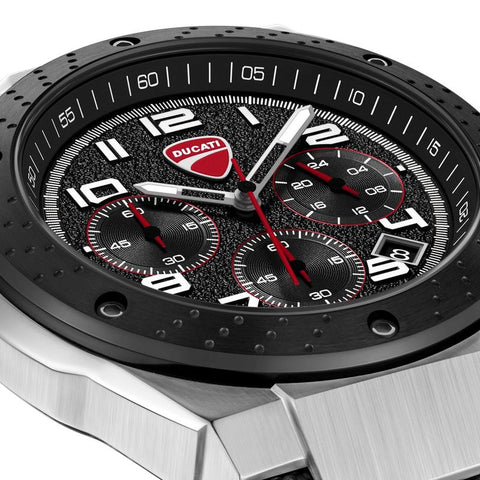 The Watch Boutique Ducati Trailmaster Quartz Chronograph Black Dial Watch