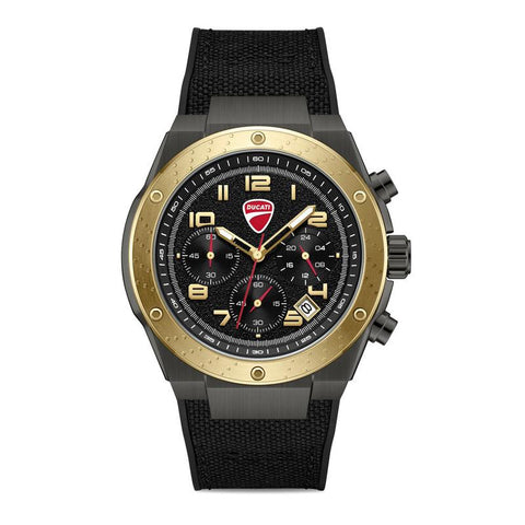 The Watch Boutique Ducati Trailmaster Quartz Chronograph Black Dial Watch