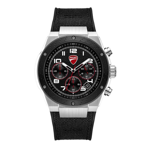 The Watch Boutique Ducati Trailmaster Quartz Chronograph Black Dial Watch