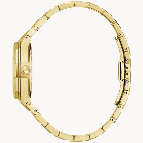 The Watch Boutique Elegant Bulova Prestige Women's Gold-Tone Mother-of-Pearl Quartz Watch