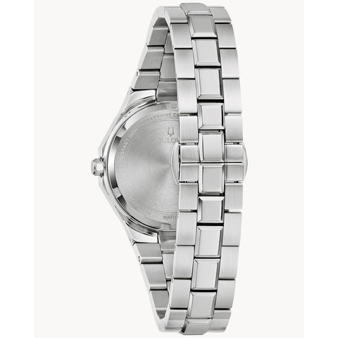The Watch Boutique Elegant Bulova Prestige Women's Watch, Purple Ombre Dial, Stainless Steel Bracelet