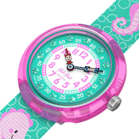 The Watch Boutique Flik Flak Bubbly Seahorse Watch FBNP256