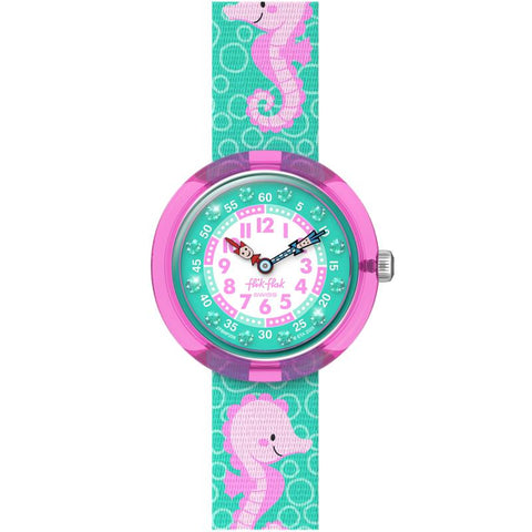 The Watch Boutique Flik Flak Bubbly Seahorse Watch FBNP256