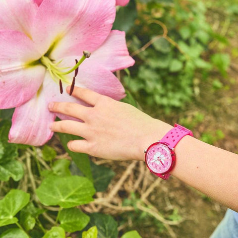 The Watch Boutique Flik Flak Fizz In Hibiscus Watch FCNP005